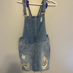 Denim overalls